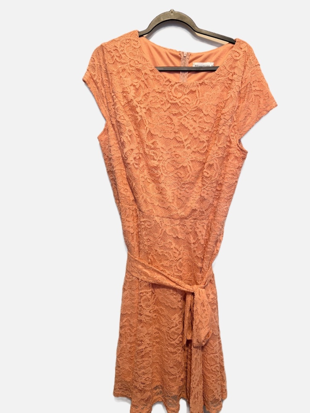 Peach Lace cocktail dress